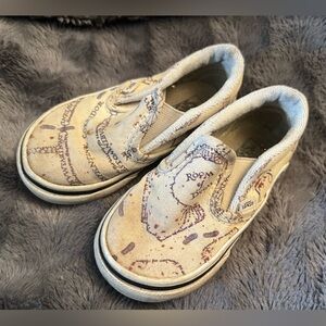 Vans x Harry Potter Marauder’s Map Sneakers – Rare Collab – Kids 6.5